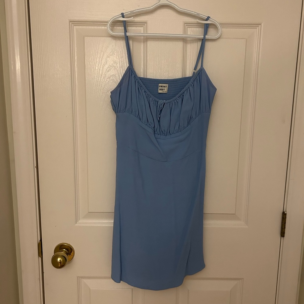 Aritzia Sunday best blue dress size xs